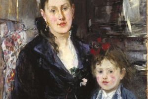 صورة شخصية للسيدة بورسيه وابنتها